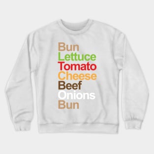 Burger Breakdown Crewneck Sweatshirt